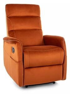 Vinci Velvet masszázsfotel, narancs