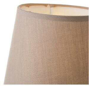 Bézs kerámia asztali lámpa textil búrával (magasság 28 cm) – Casa Selección