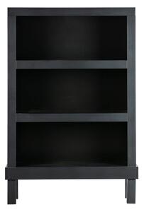 Fekete borovi fenyő könyvespolc 107x160 cm Bonk – Basiclabel