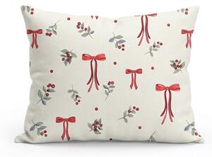 Pamut párnahuzat HOLLY BOWS 45x45 cm, színes kivitel
