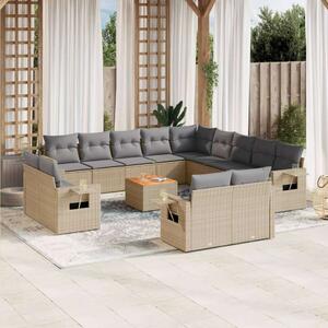 VidaXL Polyrattan Kerti Ülőgarnitúra - 14 részes