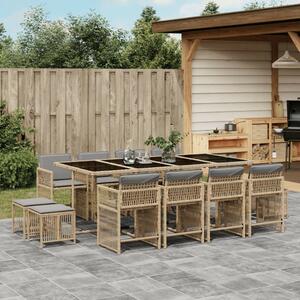 VidaXL Polyrattan Kerti Étkezőgarnitúra - 13 részes