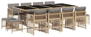 VidaXL Polyrattan Kerti Étkezőgarnitúra - 13 részes