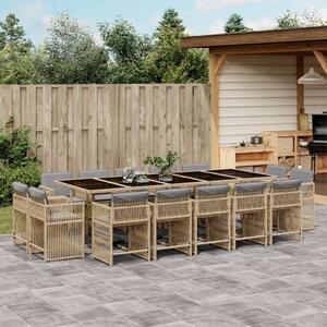 VidaXL Polyrattan Kertbútor Szett - 15 Részes