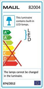 Asztali lámpa, LED MAUL Arc, fehér (VLM8200402)