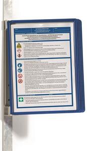 Bemutatótábla tartó, fali, mágneses, 5 db bemutatótáblával, DURABLE VARIO&reg; 5 MAGNET, sötétkék (DB591407)