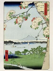 Hokusai - Massaki And Suijin Grove Festmény reprodukció, Utagawa Hiroshige, (30 x 40 cm)