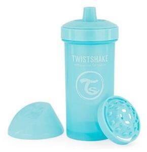 Twistshake szívószálas palack 360 ml12 m+, kék