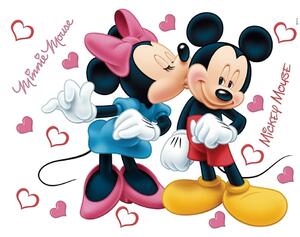 Minnie és Mickey, öntapadós dekoráció, 42,5 x 65 cm