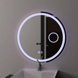 70 cm-es kerek LED-es tükör, Touch Luxor, páramentesítő rendszerrel, dimmelhető