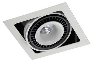 Alesso LED beépíthető lámpa, matt fehér-fekete, 1340 Lm/3000 K