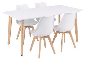 Silla 150 4+1 étkező garnitúra fehér-fehér