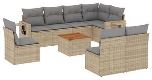 VidaXL Polyrattan Kerti Ülőgarnitúra - 9 részes