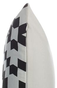 Fekete és fehér pamut díszpárna kétdarabos szettben 45 x 45 cm COLEUS