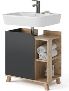 Vicco Karen mosdószekrény, 60 cm, sonoma / antracit