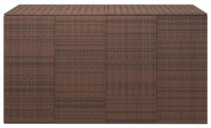VidaXL barna polyrattan kerti párnatartó doboz 194 x 100 x 103 cm