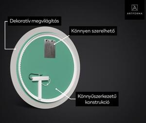 Artforma tükör Led világítással, kerek, 80 cm, meleg fehér