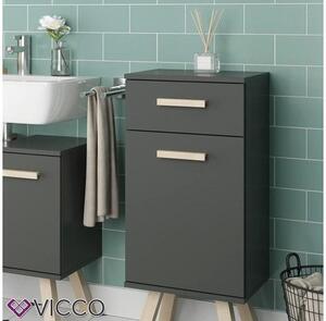 Vicco Hans midi szekrény, 88 cm, antracit
