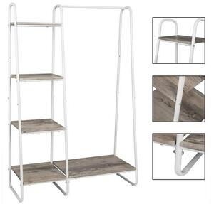 Eugad ruhatartó állvány polcokkal,150 cm