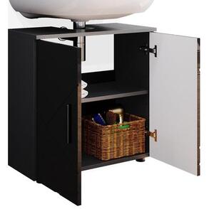 Vicco Irma mosdószekrény, 60 cm, magasfényű antracit