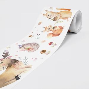 Nem szőtt öntapadós bordűr erdei barátok 15 cm x 5 m