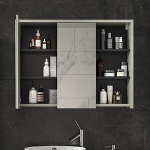Vicco Viola tükrös szekrény 100x75 cm, szürke/antracit
