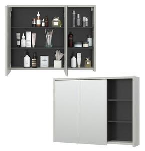 Vicco Viola tükrös szekrény 100x75 cm, szürke/antracit