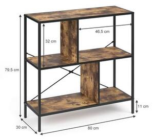 Vicco Fyrk térelválasztó / könyvespolc, 80 cm