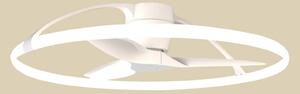 Nepal intelligens LED mennyezeti ventilátor, fehér, egyenáramú, csendes – Mantra Mantra Iluminación, Nepal, dimmable, Fehér, Nappali, Fém, Modern