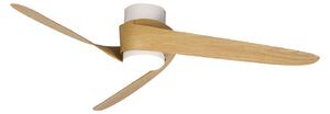 Groenland LED mennyezeti ventilátor, fa, csendes DC, CCT – Mantra Mantra Iluminación, Groenland, dimmable, Fa, Nappali, Műanyag, Modern