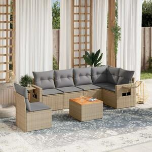 VidaXL Polyrattan Kerti Ülőgarnitúra - 7 részes