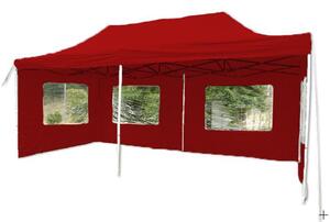 Összecsukható kerti sátor PROFI 3 x 6 m - piros