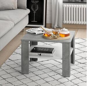 Vicco "HOMER" dohányzóasztal beton / fehér