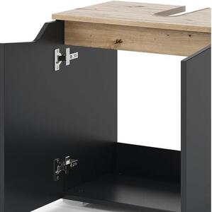 Vicco Marelle mosdószekrény, 60 cm, antracit/tölgy