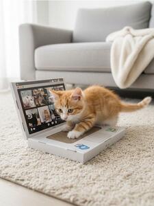 Sinsay - Laptop alakú macskakaparó - ezüst