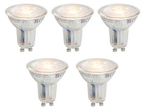 5 darabos GU10 50 dimmelhető LED izzó készlet 3,9W 450 lm 2700K Longlife