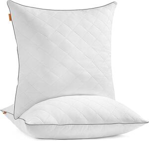SONGMICS HOME Kétoldalas Párna Szett Hűsítő-Meleg Fehér