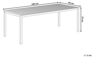 Tíkfa étkezőasztal 200 x 90 cm VIAREGGIO