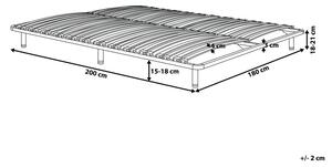 Ágyrács - ágykeret - franciaágy - 180x200 cm - COMBOURG
