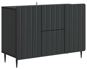 Széf fiókkal Fekete 89 x 34,5 x 62 cm Szerelt Fa
