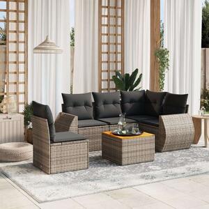 VidaXL Polyrattan Kerti Ülőgarnitúra - 6 részes