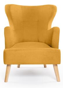 Mustársárga füles fotel Noemye – Bonami Selection