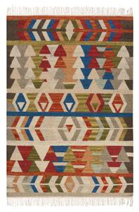 Szőnyeg KAGHSI Színes 140 x 200 cm Gyapjú Kilim