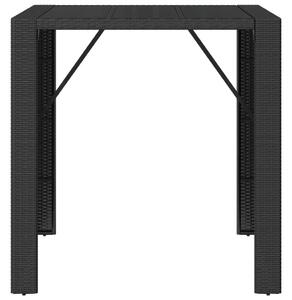 Kertbútor - Bárasztal - Polyrattan - 105x80x110cm
