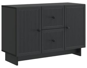 Széf fiókkal Fekete 89 x 34,5 x 60 cm Szerelt Fa