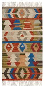 Szőnyeg KAGHSI Színes 80 x 150 cm Gyapjú Kilim