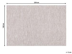 Bézs pamutszőnyeg 160 x 230 cm DERINCE