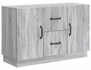 Széf fiókkal Szürke Sonoma 89 x 34,5 x 57 cm Szerelt Fa