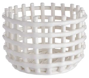 CRAFT kerámia kosár, krémszín Ø16cm