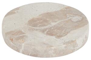 MARBLE márvány poháralátét, bézs Ø10 cm